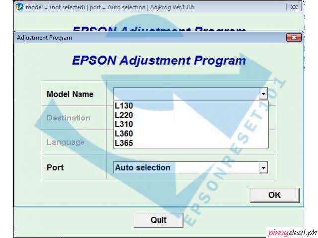 Epson ink resetter download